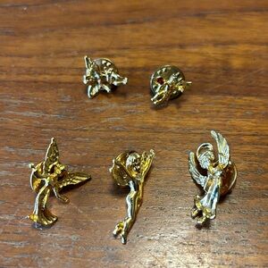 Set of 5 angel pins
